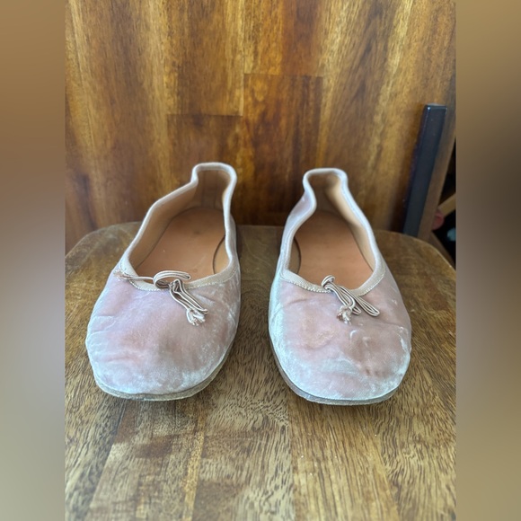 Dôen Pink Velvet Ballerina Flats 39/9/8.5 - Picture 2 of 9